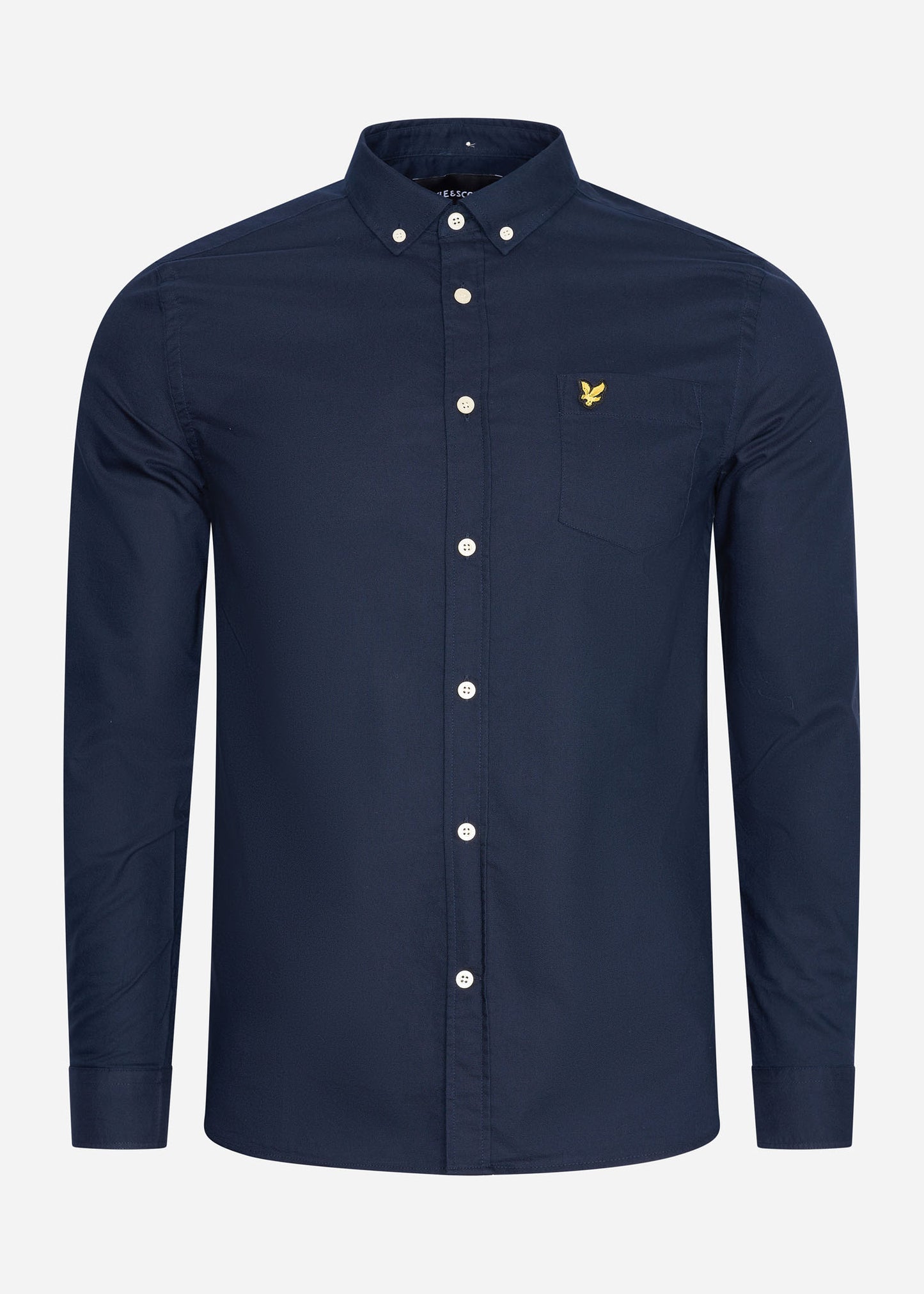 Lyle & Scott Overhemden Light weight oxford shirt - dark navy