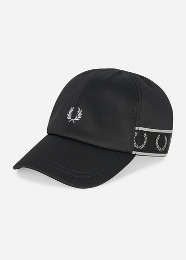 Fred Perry Petten Contrast tape tricot cap - black