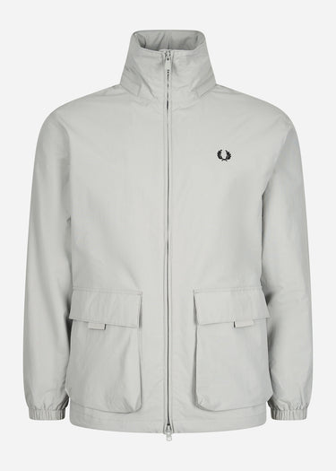 Fred Perry Jassen Patch pocket zip through jacket - limestone