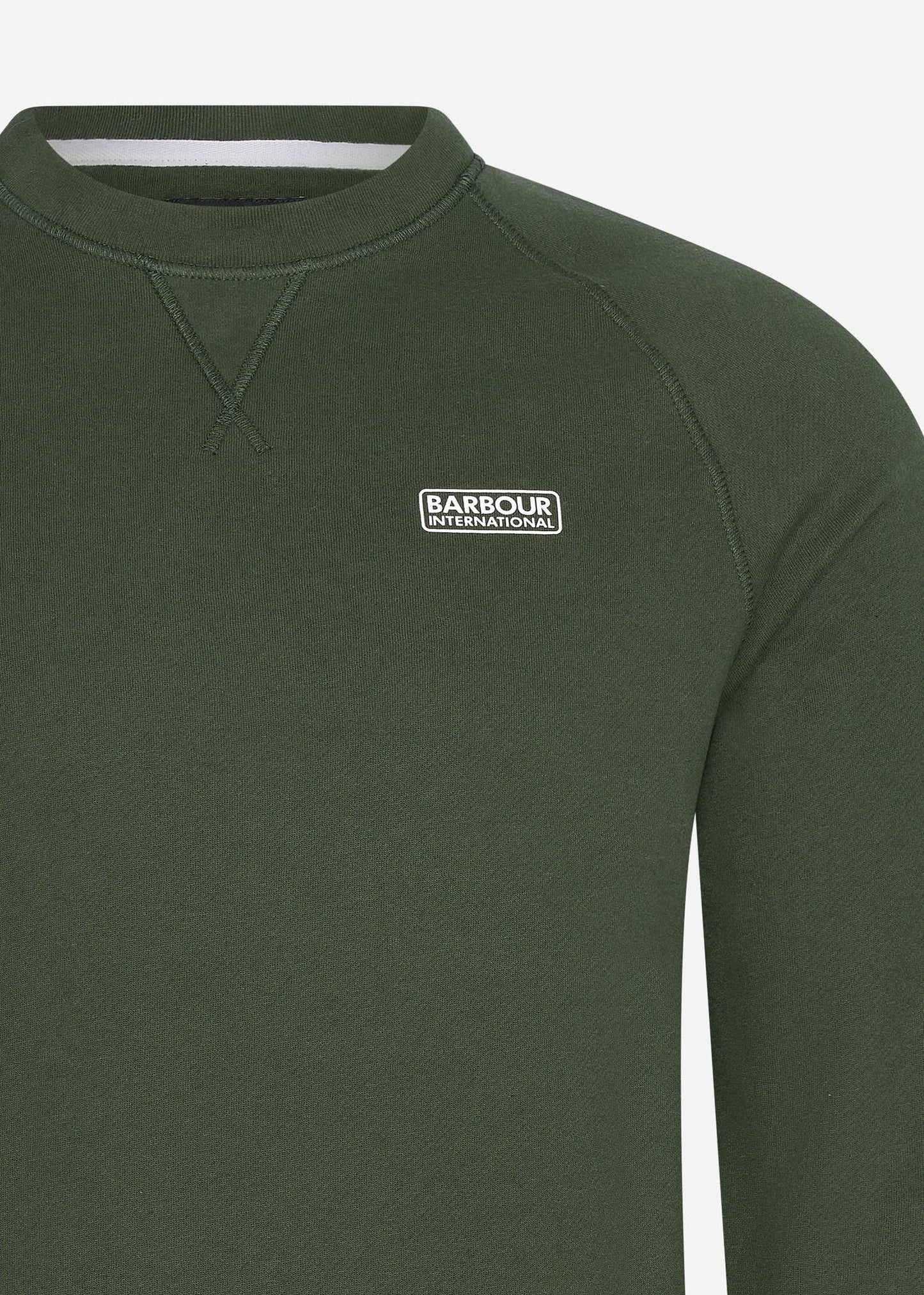 Barbour International crew neck sweater green