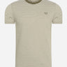 Fred Perry T-shirts Two colour stripe t-shirt - military green