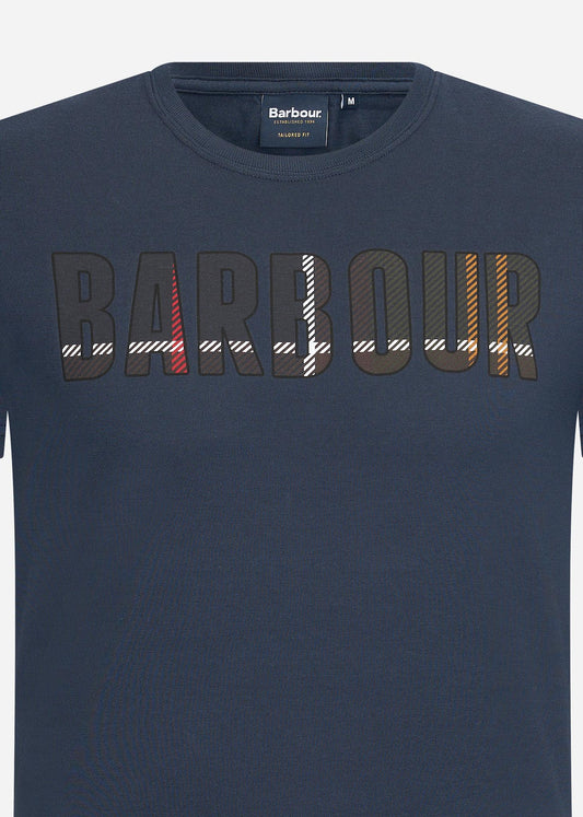 Barbour T-shirts  Wallace tee - navy 