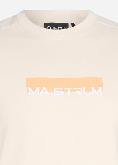 MA.Strum T-shirts MA.Strum block print tee - aluminium