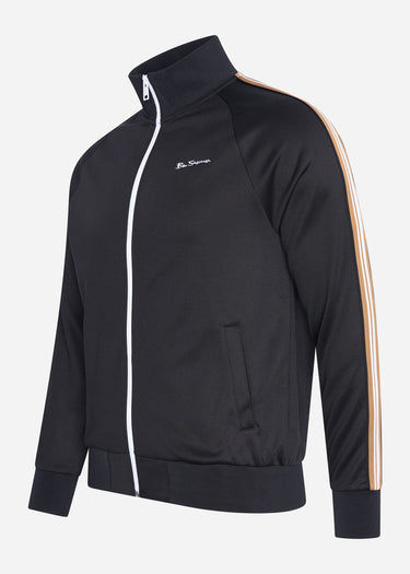 Ben Sherman Vesten House taped track top - black