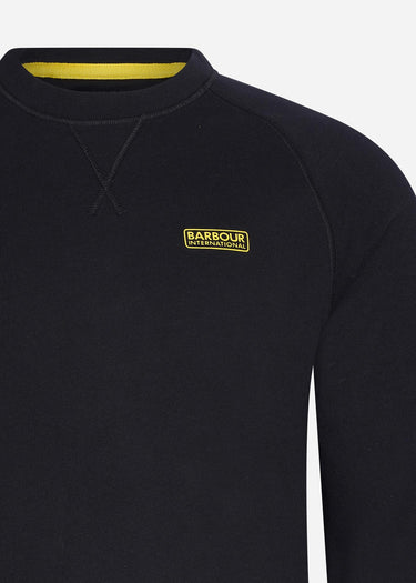 Barbour International Truien  Essential crew neck sweat - black