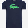 Lacoste T-shirts Printed t-shirt - navy blue clover green