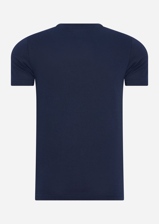 Lacoste T-shirts Printed t-shirt - navy blue clover green