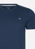 Hackett London T-shirts Embroidered logo t-shirt - navy grey