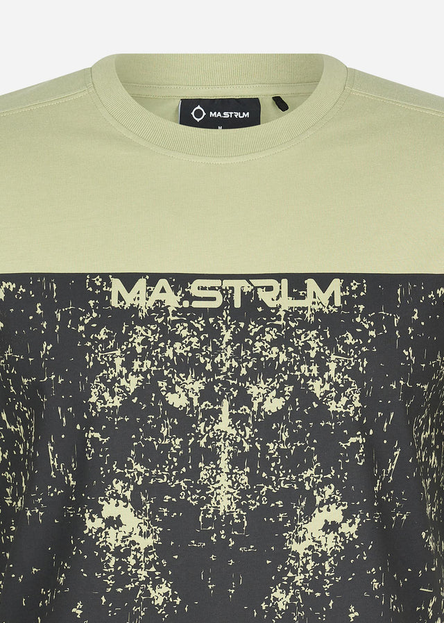 MA.Strum T-shirts Half body print tee - tea