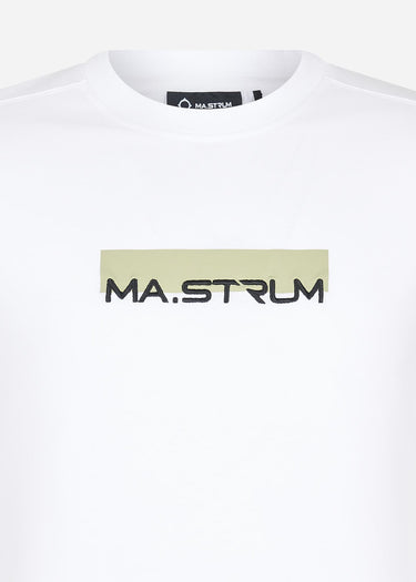 MA.Strum T-shirts MA.Strum block print tee - optic white