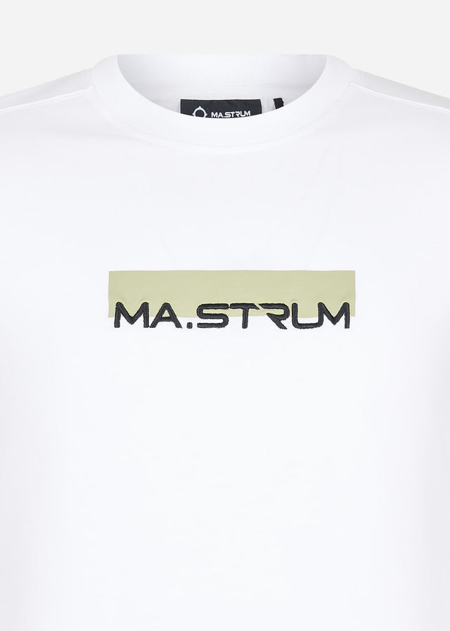 MA.Strum T-shirts MA.Strum block print tee - optic white