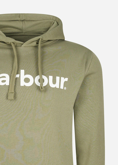 Barbour Hoodies Logo popover hoodie - bleached olive