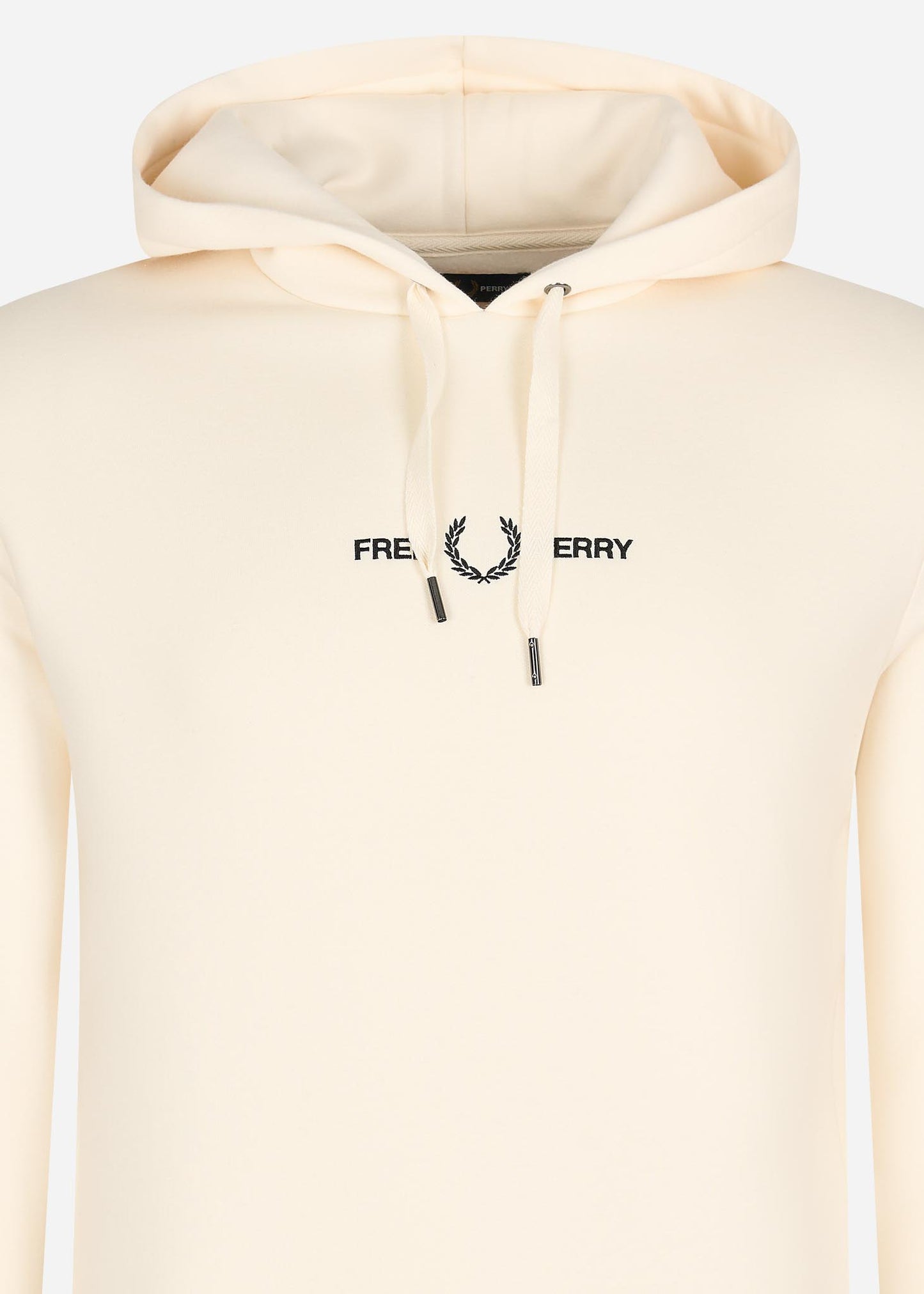 Fred Perry Hoodies Embroidered hooded sweatshirt - ecru