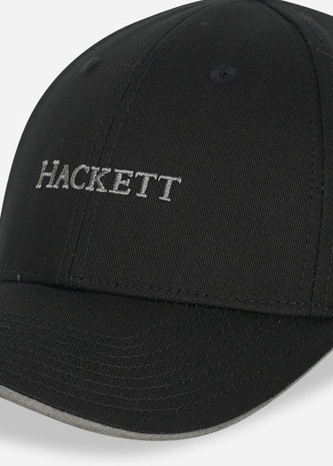 Hackett London Petten Essential baseball cap - black grey