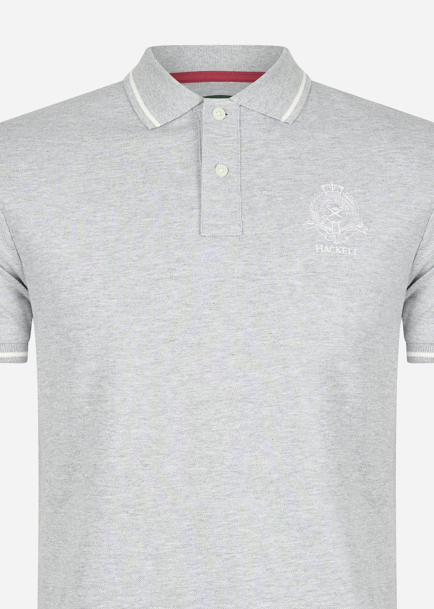 Hackett London Polo's Heritage logo polo - grey marl