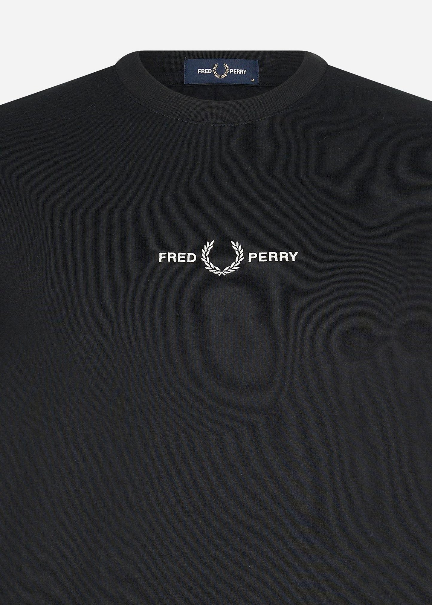Fred Perry T-shirts Embroidered t-shirt - black