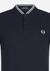 Fred Perry Polo's Bomber collar polo shirt - navy
