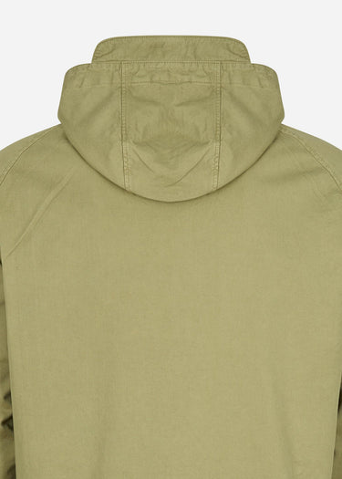 Lyle & Scott Jassen  Garment dyed zip through jacket - seaweed