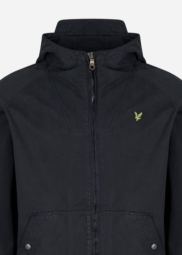 Lyle & Scott Jassen  Garment dyed zip through jacket - dark navy