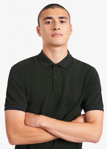 Fred Perry Polo's Twin tipped polo - brit racing green