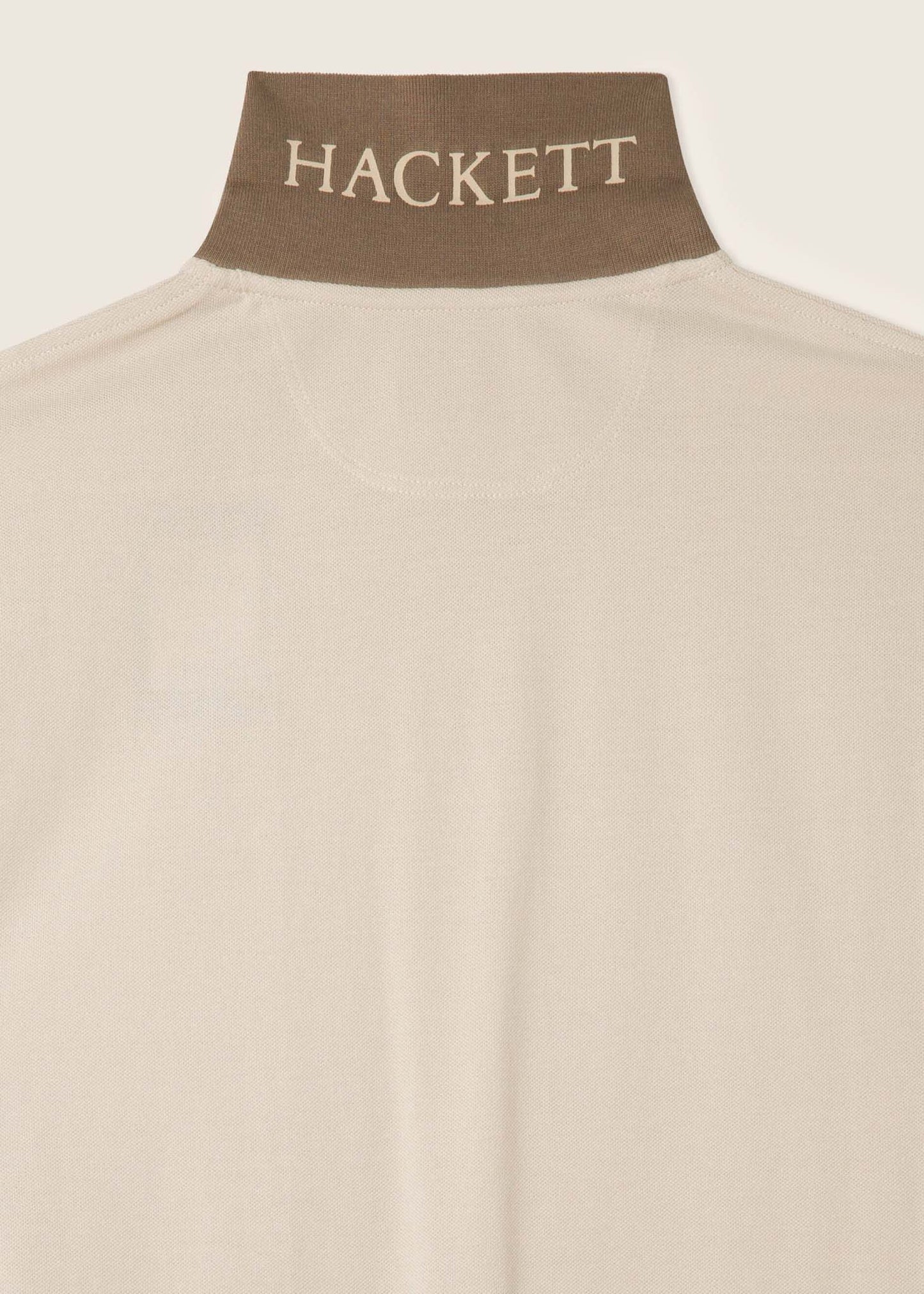 Hackett London Polo's Cotton pique polo shirt - silver lining