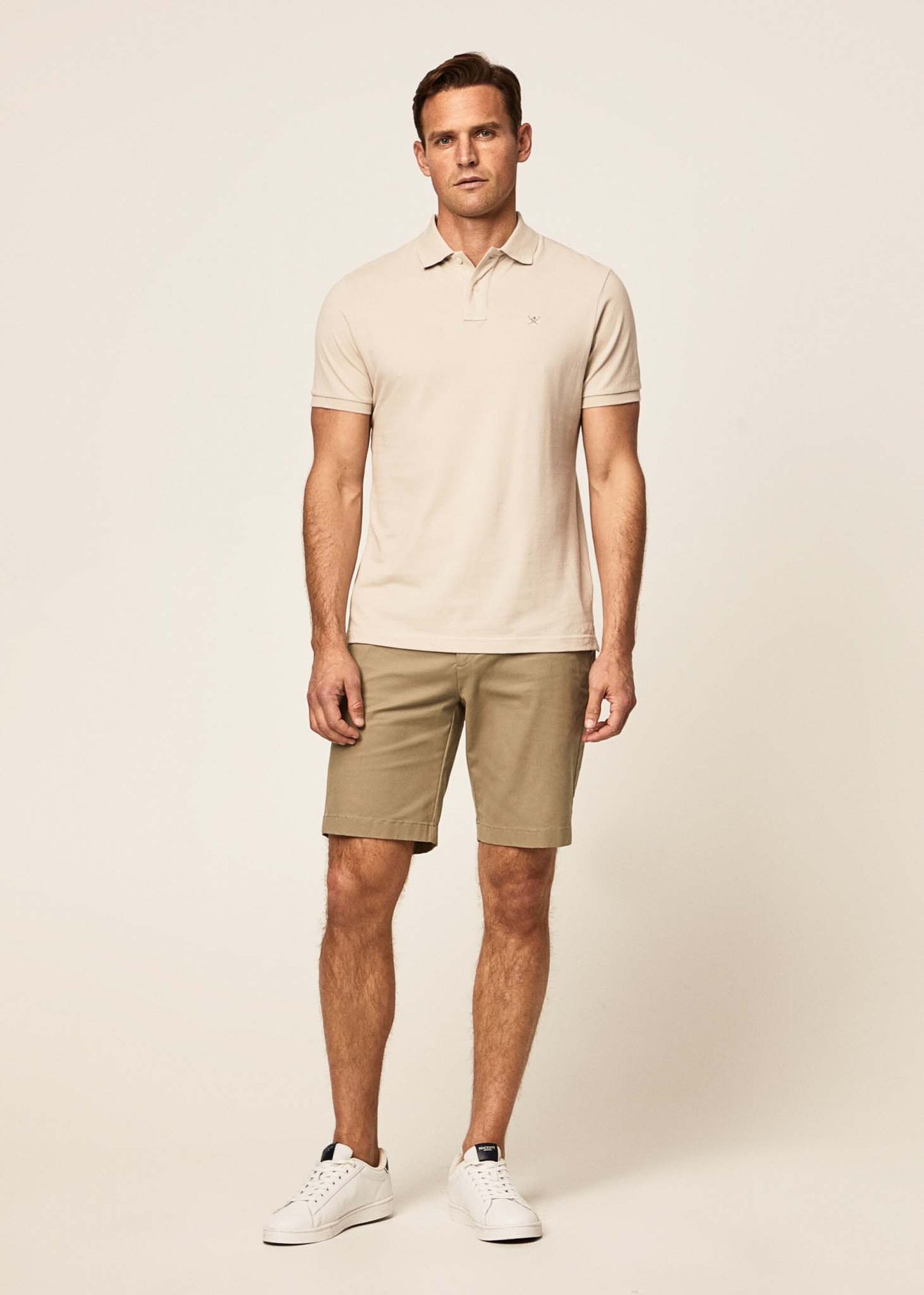 Hackett London Polo's Cotton pique polo shirt - silver lining