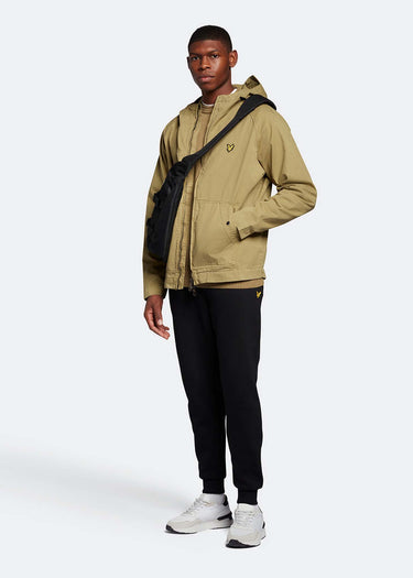 Lyle & Scott Jassen  Garment dyed zip through jacket - seaweed