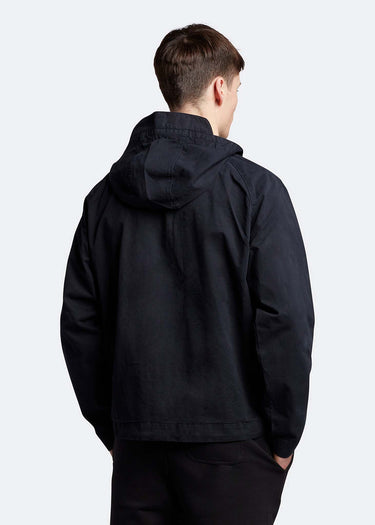 Lyle & Scott Jassen  Garment dyed zip through jacket - dark navy