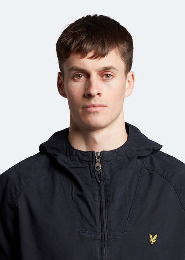 Lyle & Scott Jassen  Garment dyed zip through jacket - dark navy