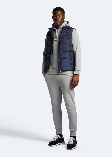 Lyle & Scott Bodywarmers  Erosion print gilet - navy