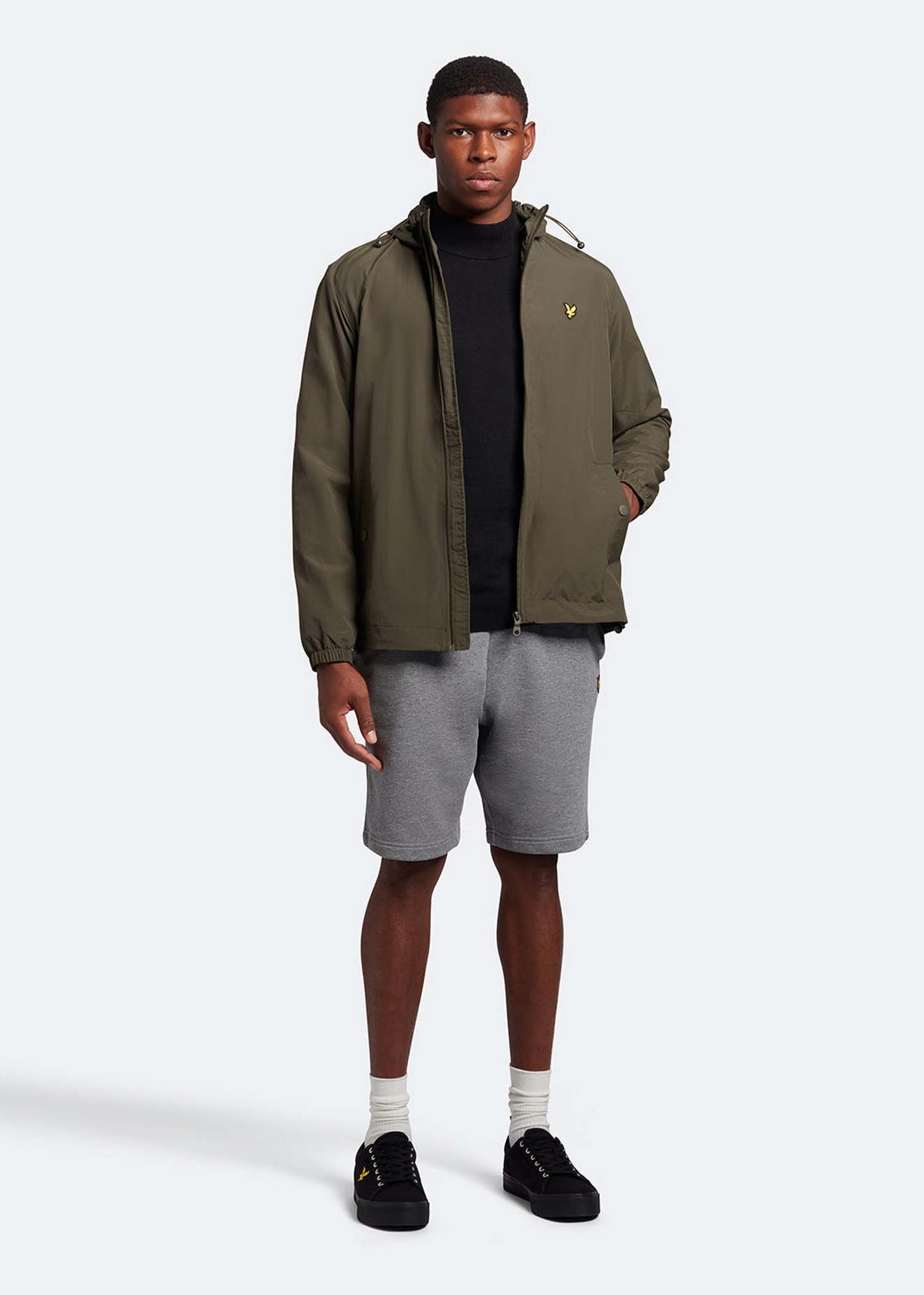 Lyle & Scott Jassen Zip through hooded jacket - olive