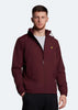 Lyle & Scott Jassen Zip through hooded jacket - burgundy