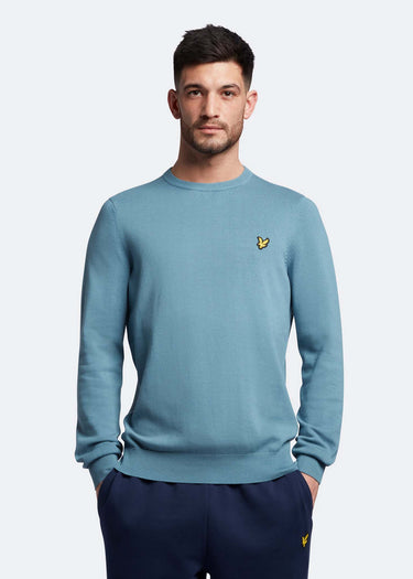 Lyle & Scott Truien Cotton crew neck jumper - skipton blue