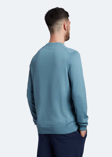 Lyle & Scott Truien Cotton crew neck jumper - skipton blue