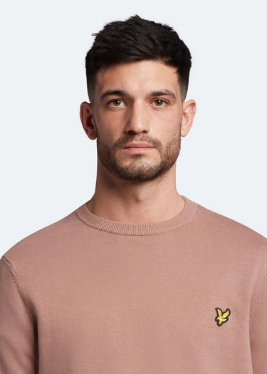 Lyle & Scott Truien Cotton crew neck jumper - hutton pink