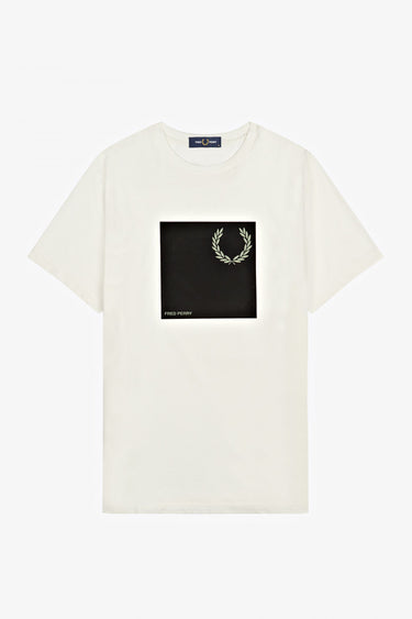 Fred Perry T-shirts Laurel wreath graphic t-shirt q2 - snow white