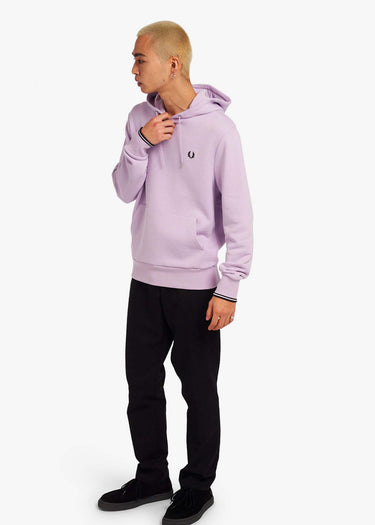 Fred Perry Hoodies Tipped hooded sweatshirt - lilac soul