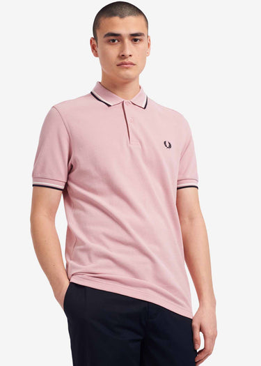 Fred Perry Polo's Twin tipped fred perry shirt - chalky pink