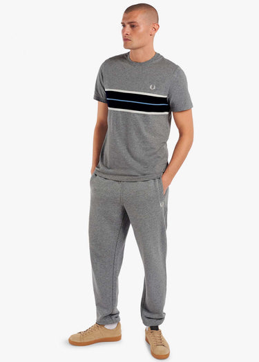 Fred Perry T-shirts Tramline panel t-shirt - steel marl