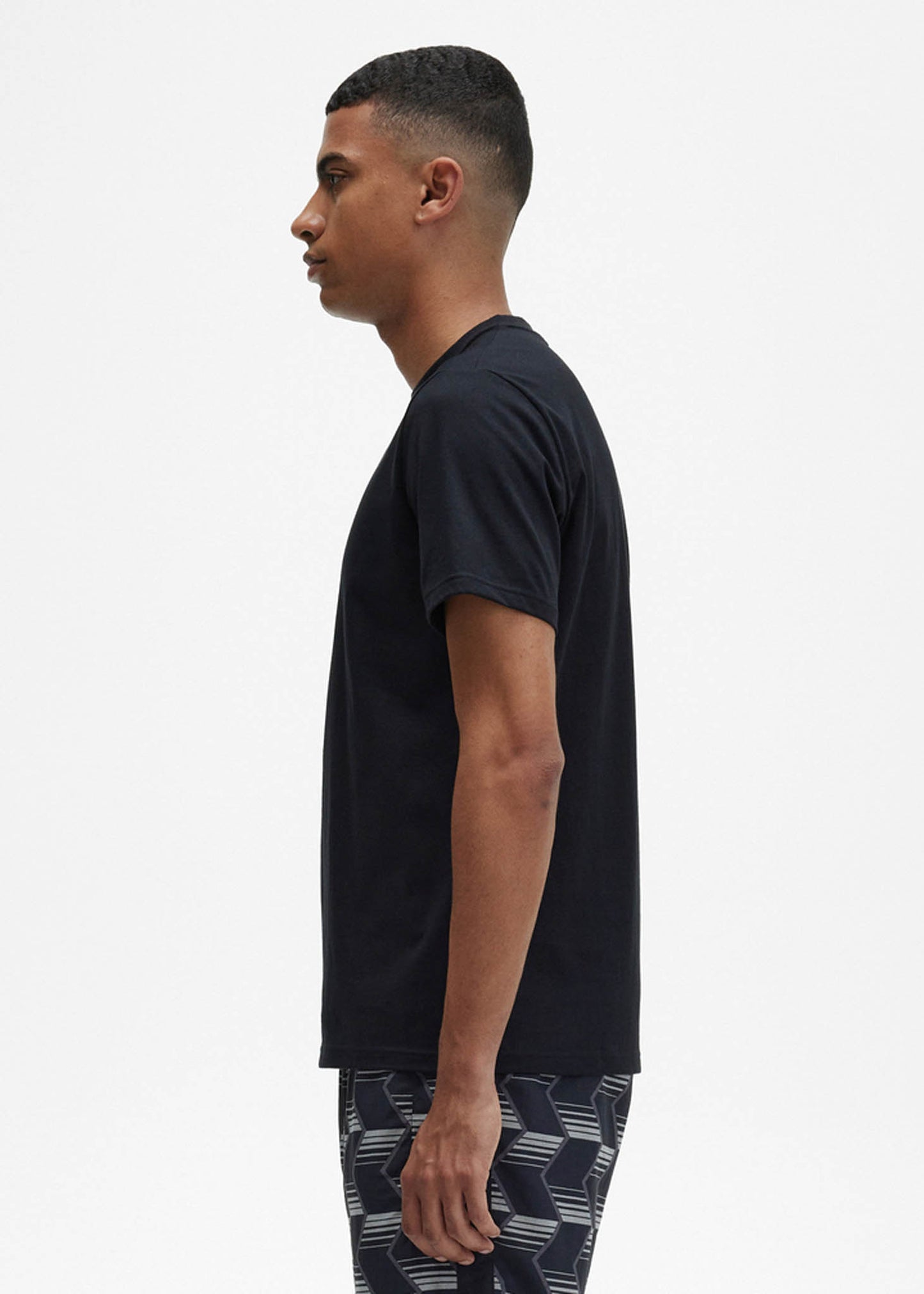 Fred Perry T-shirts Embroidered t-shirt - black