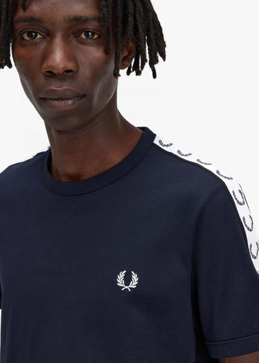 Fred Perry T-shirts Taped ringer t-shirt - navy