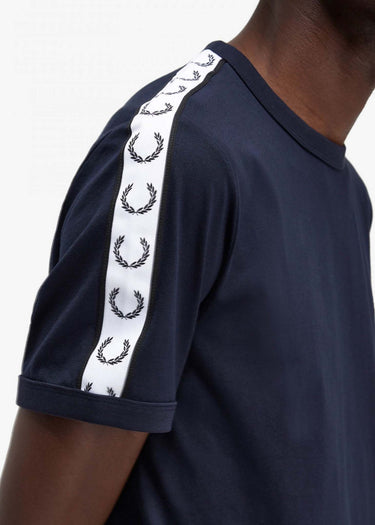 Fred Perry T-shirts Taped ringer t-shirt - navy