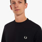 Fred Perry Truien  Crew neck sweatshirt - black 