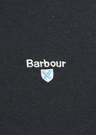 Barbour Polo's Tartan pique polo - black stone