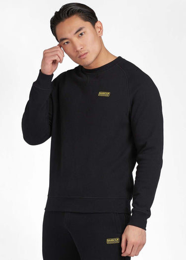 Barbour International Truien  Essential crew neck sweat - black