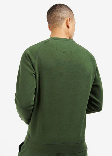 Barbour International Truien  Essential crew neck sweat - kombu green