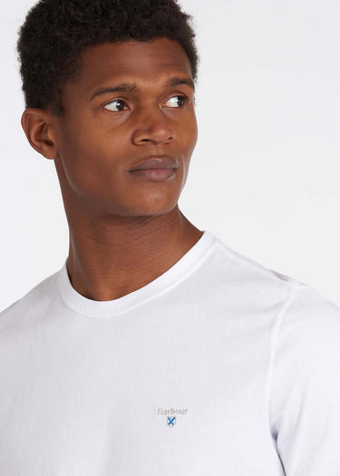 Barbour T-shirts Tartan sports tee - white