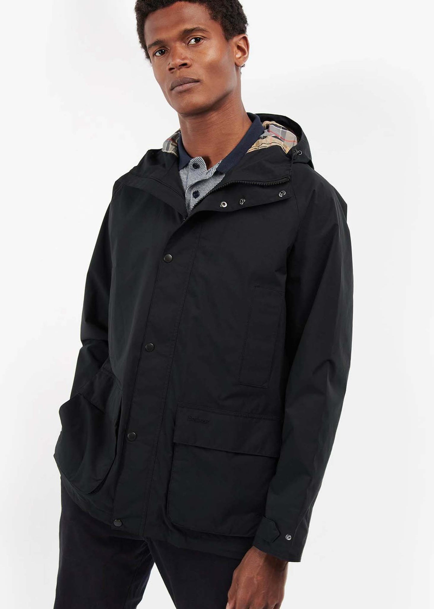 Barbour Jassen Waterproof hooded bedale - black dress