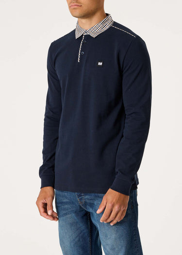Weekend Offender Longsleeve Polo's Tavarez - navy
