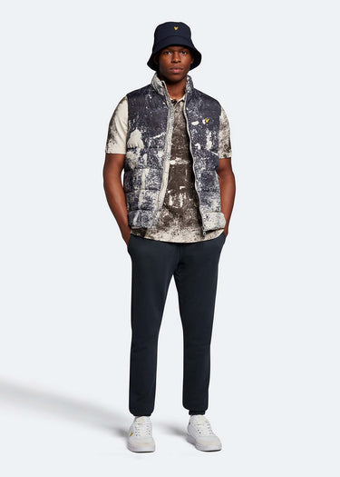 Lyle & Scott Polo's  Erosion print polo shirt - cove